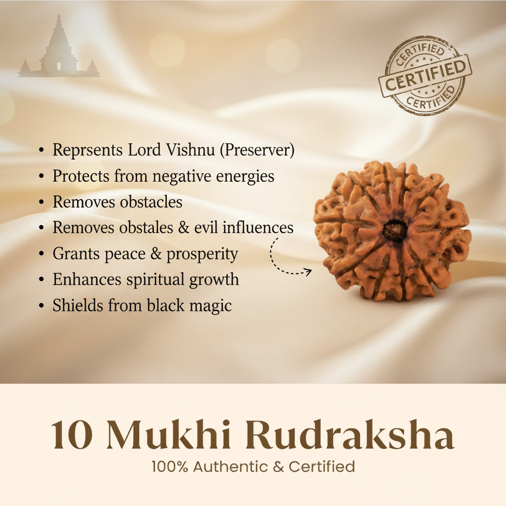 10 Mukhi Rudraksha Benefits