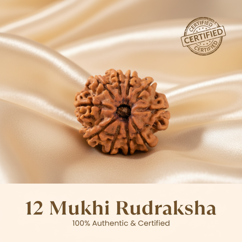12 Mukhi Rudraksha with new background