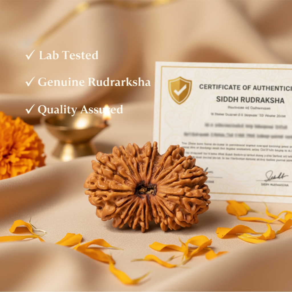 17 Mukhi Rudraksha Certification