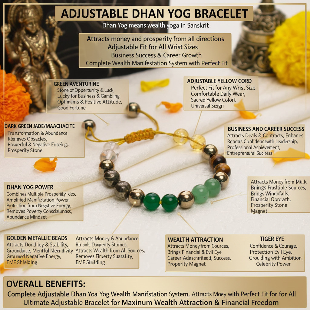Adjustable Dhan Yog Bracelet benefits