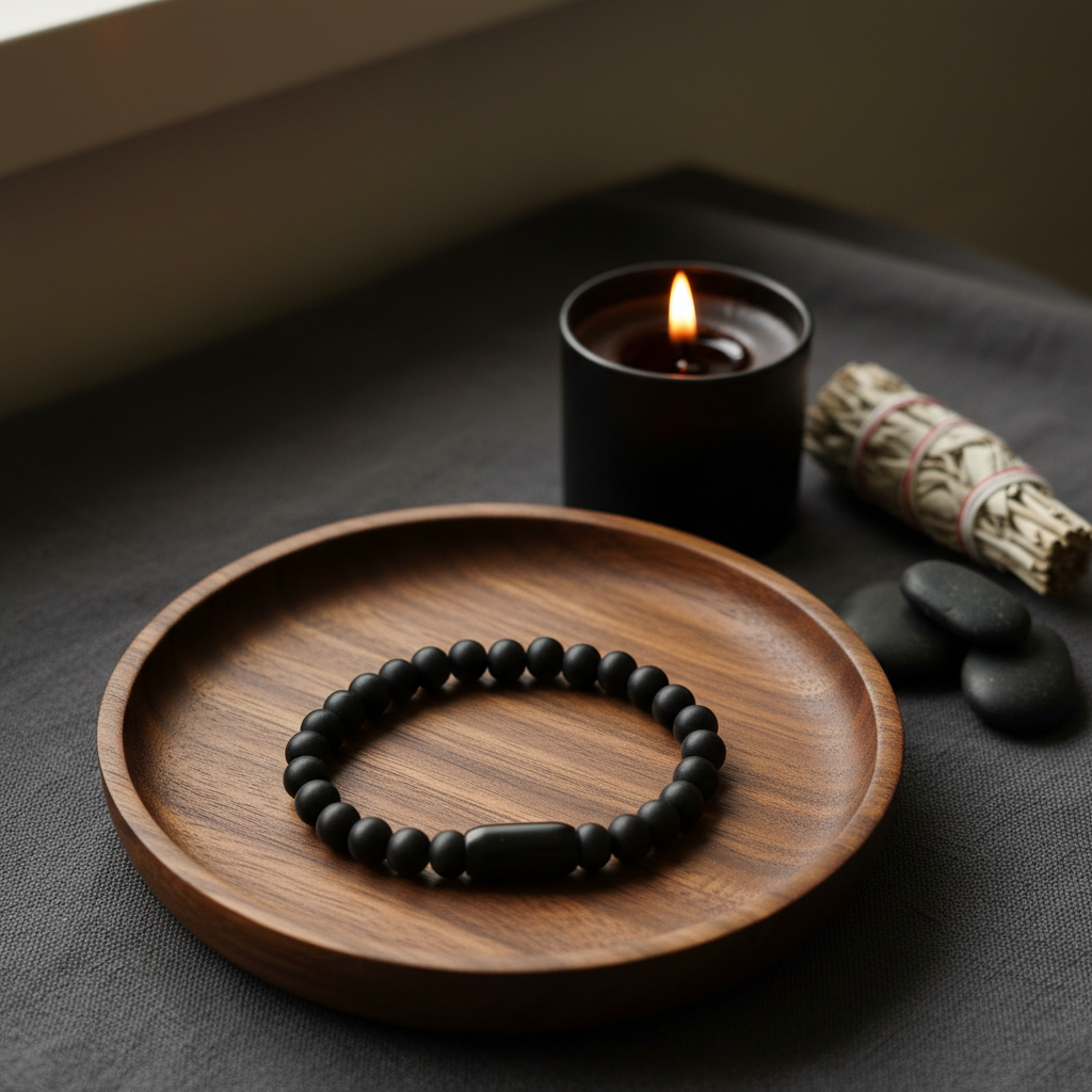 Black Onyx Bracelet Meditation Tray
