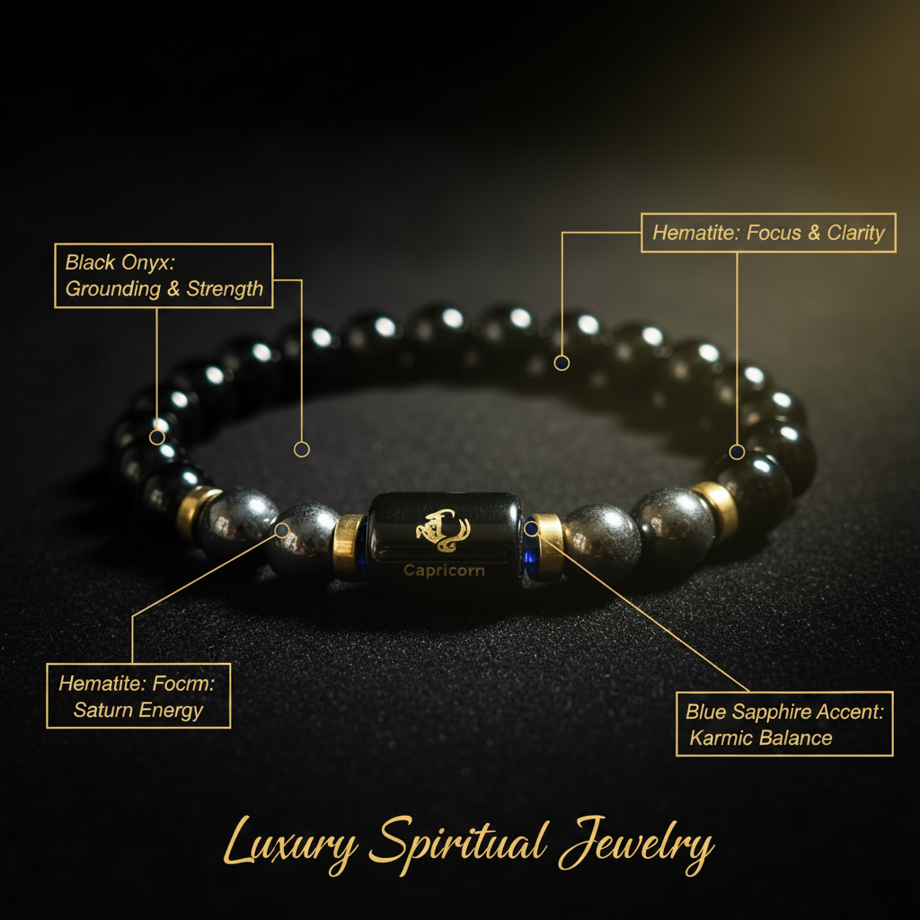 Capricorn Bracelet - Labeled Infographic