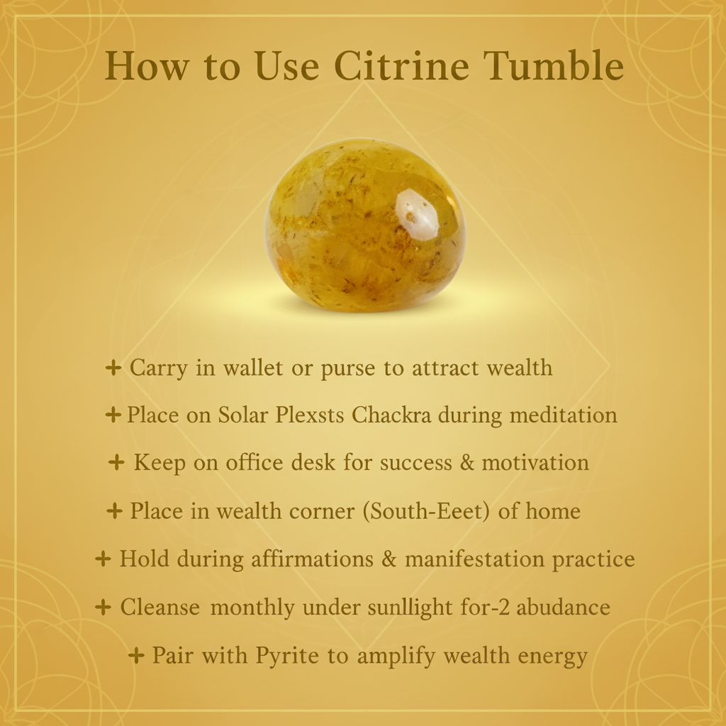 Citrine Tumble How to Use