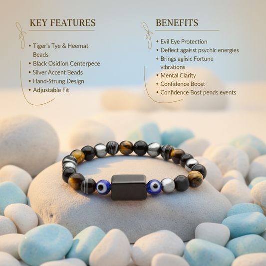 Evil Eye Protection Bracelet - Single Bracelet with Features & Benefits