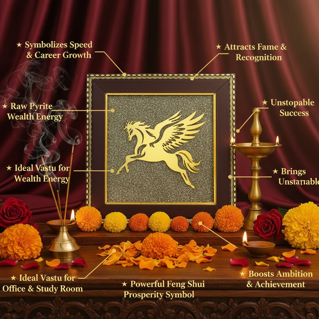 Flying Horse Pyrite Frame Benefits