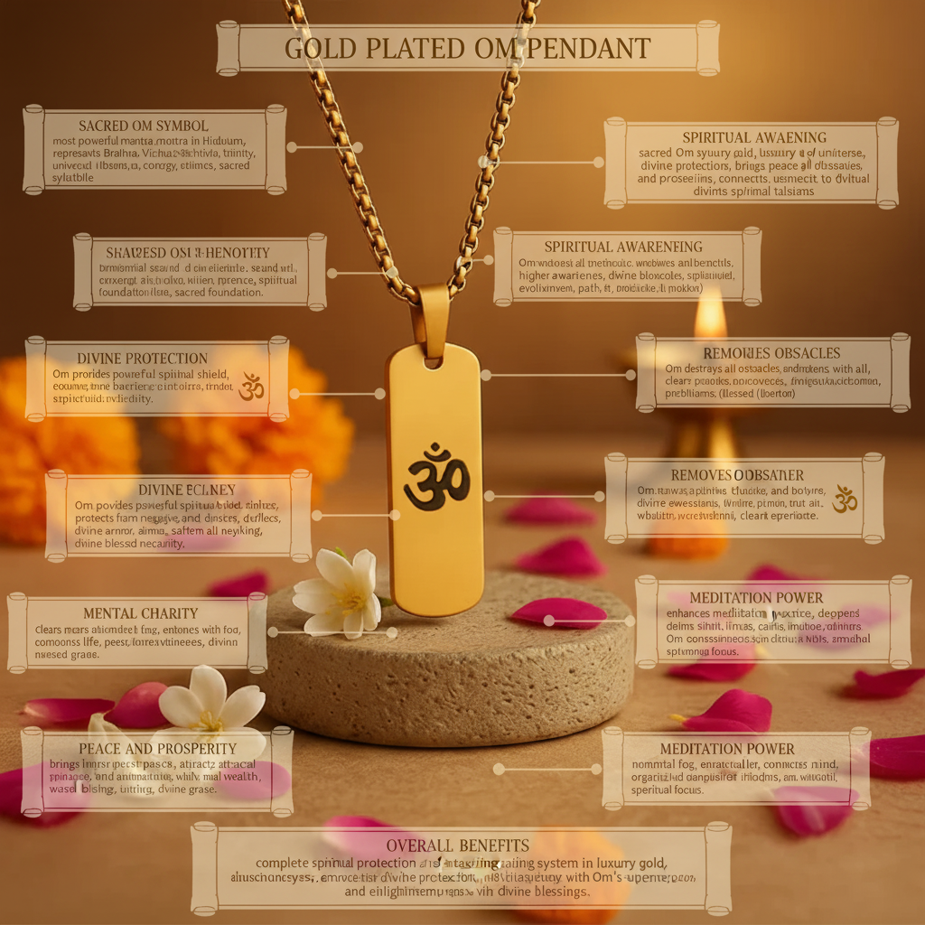 Gold Plated Om Pendant benefits
