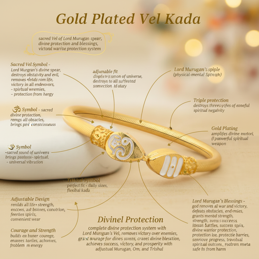 Gold Plated Vel Kada benefits