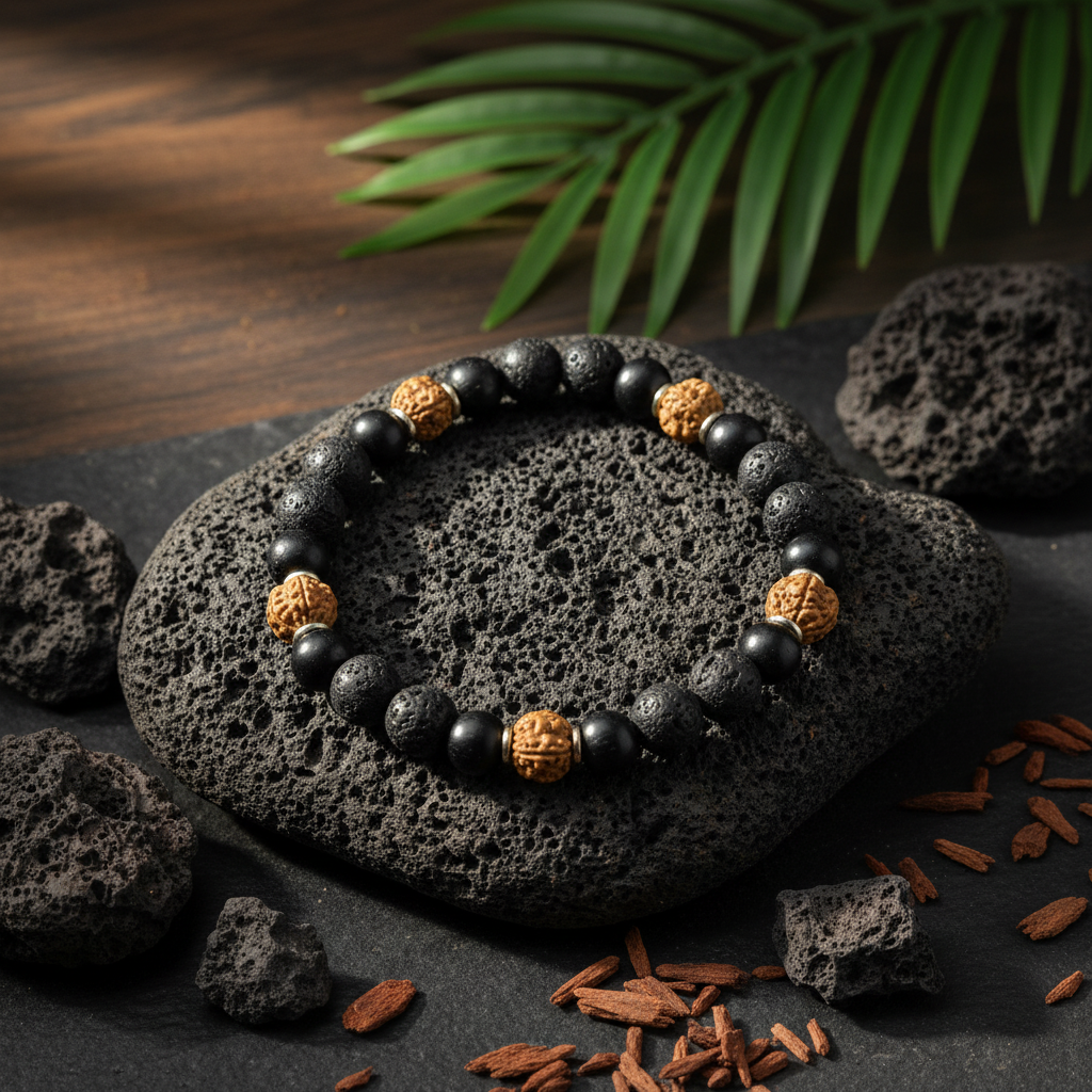 Karungali Lava - Flat Lay Lifestyle