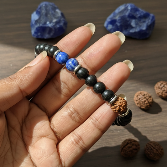 Karungali Sodalite - Macro Close-up Lifestyle
