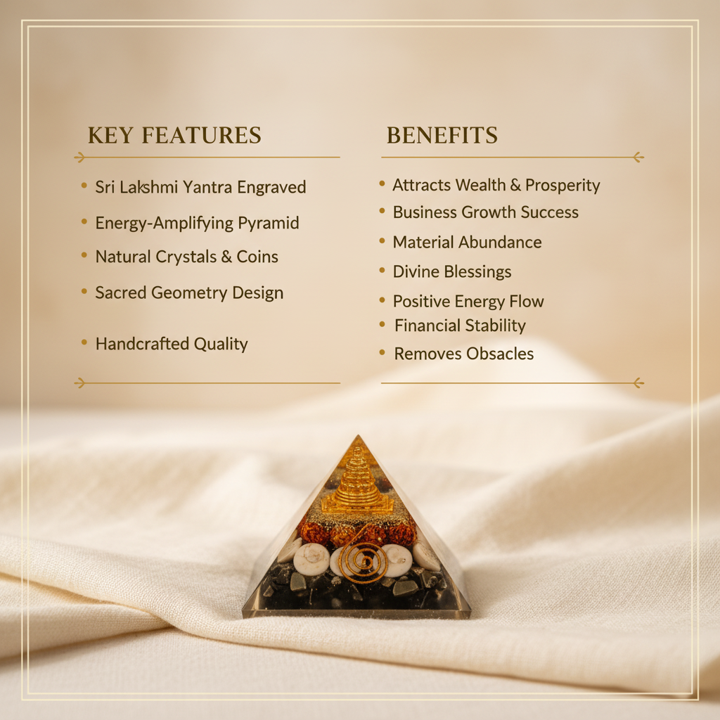 Lakshmi Yantra Pyramid - Features & Benefits