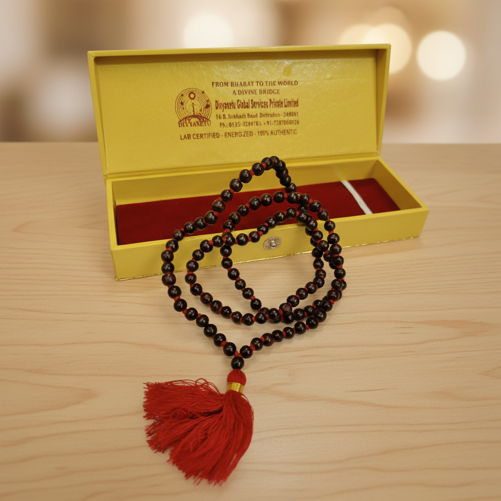 Lal Chandan Mala with Divyasetu Box