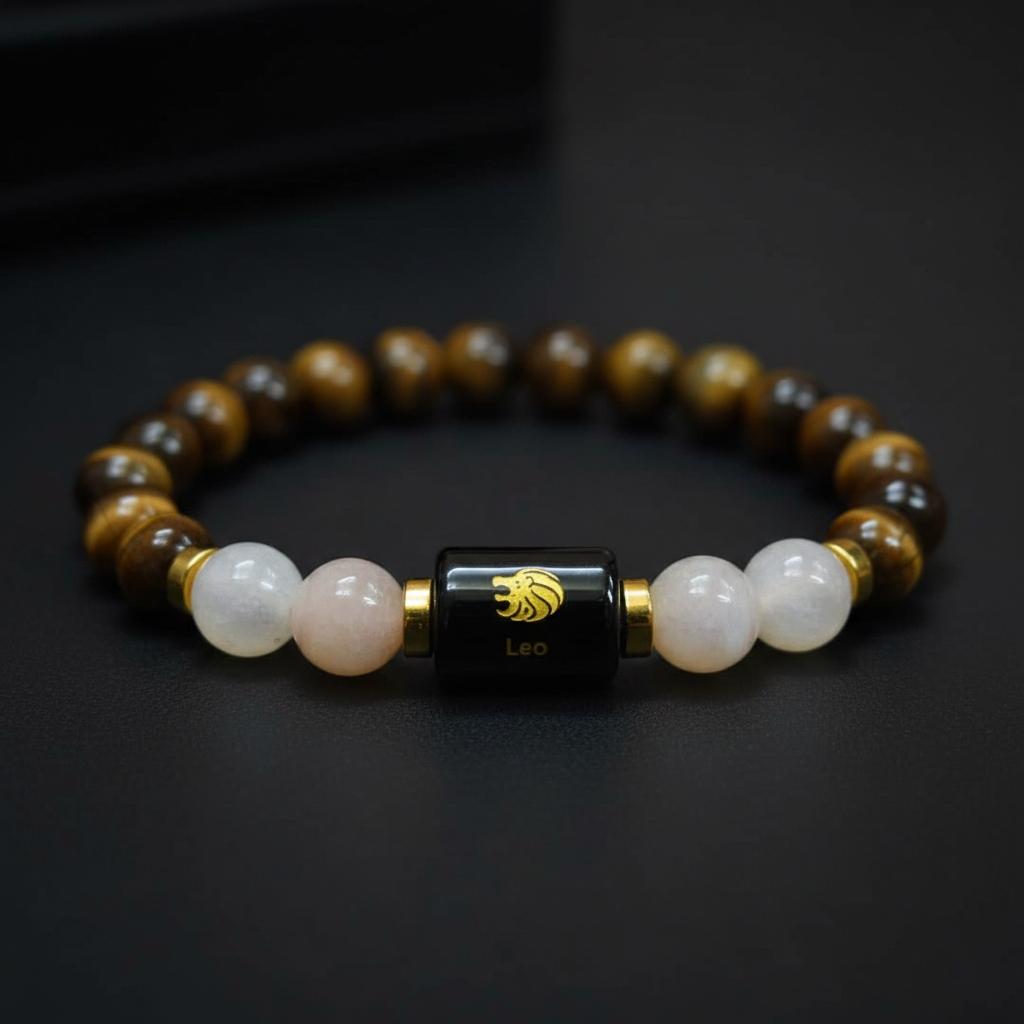 Leo Zodiac Bracelet - Macro Close-up