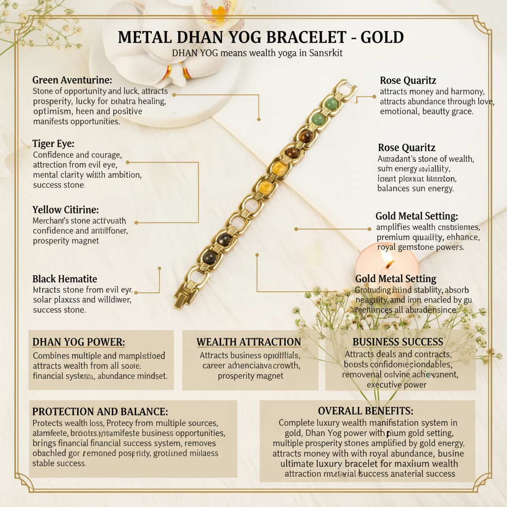 Metal Dhan Yog Bracelet - Gold benefits