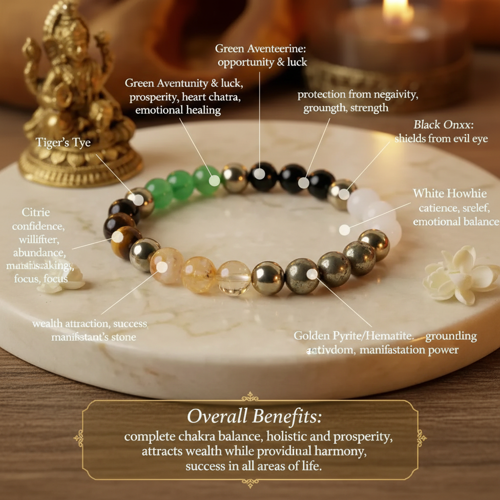 Multi-stone healing bracelet benefits