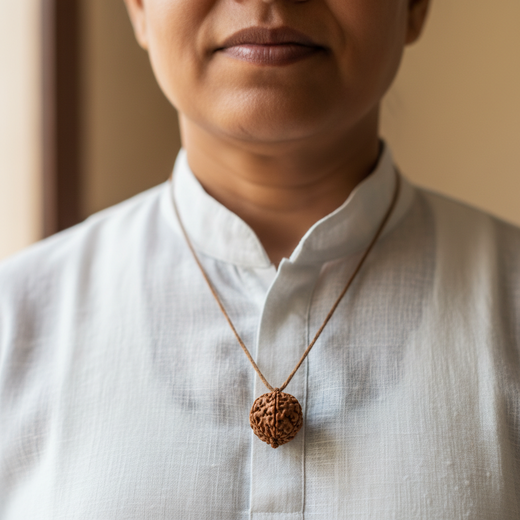 8 Mukhi Sidhi Rudraksha with silver cap