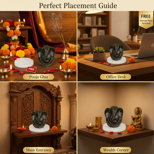 Pyrite Ganesh Ji Idol Placement Guide
