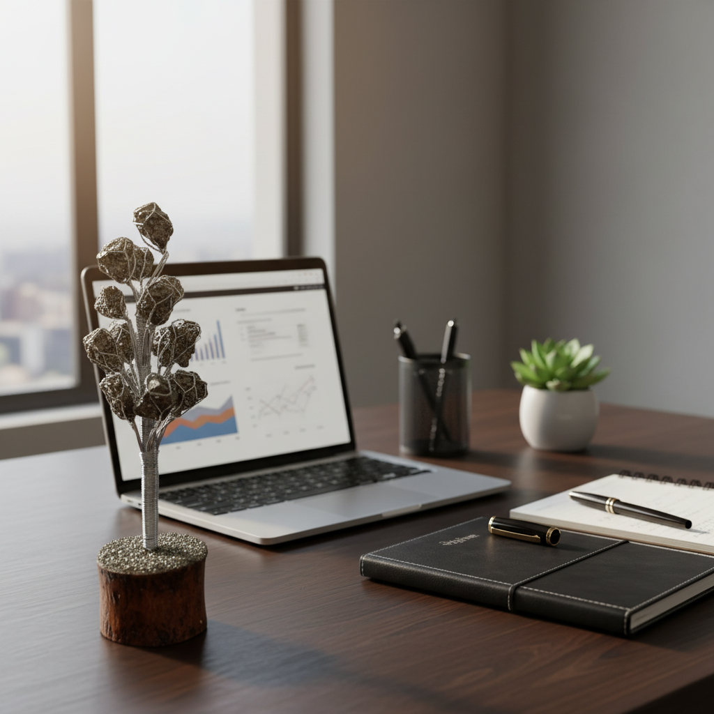 Pyrite Tree 7" - Office Desk
