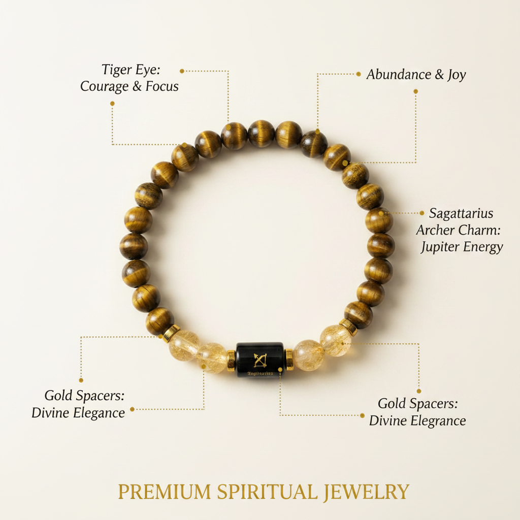Sagittarius Bracelet - Labeled Infographic