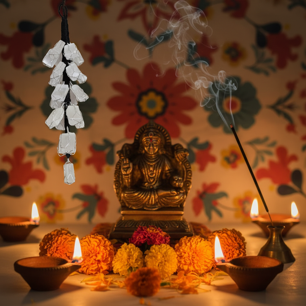 Selenite Hanger - Puja