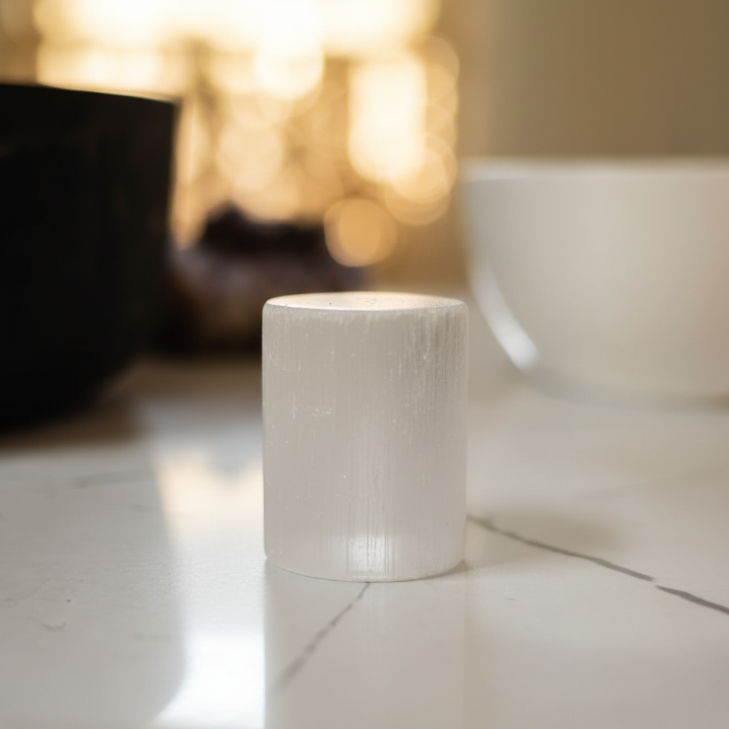 Selenite Tumble - Marble