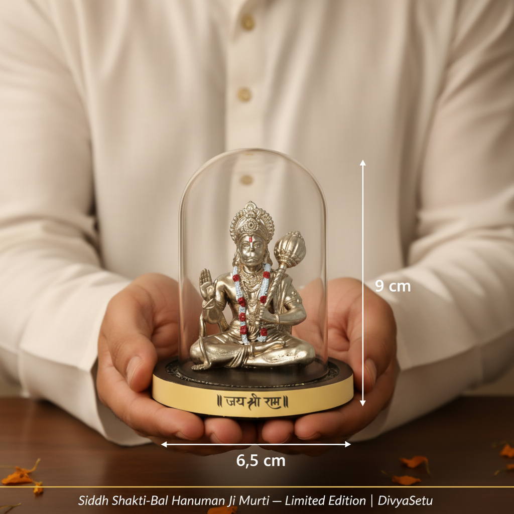 Shakti-Bal Hanuman – Man Holding + Dimensions