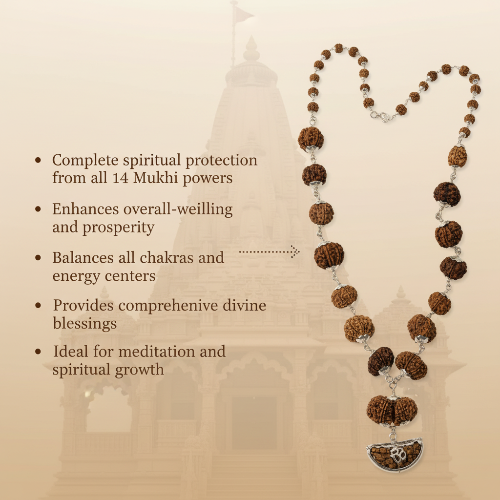 1-14 Mukhi Rudraksha Mala Benefits