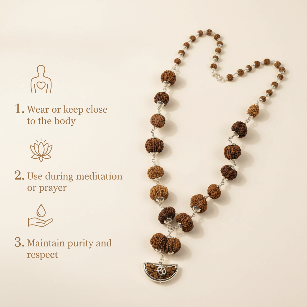 1-14 Mukhi Rudraksha Mala How to Use