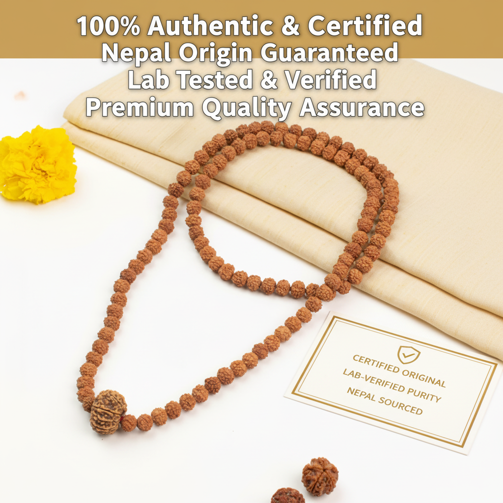 10 Mukhi in 5 Mukhi Mala Authenticity