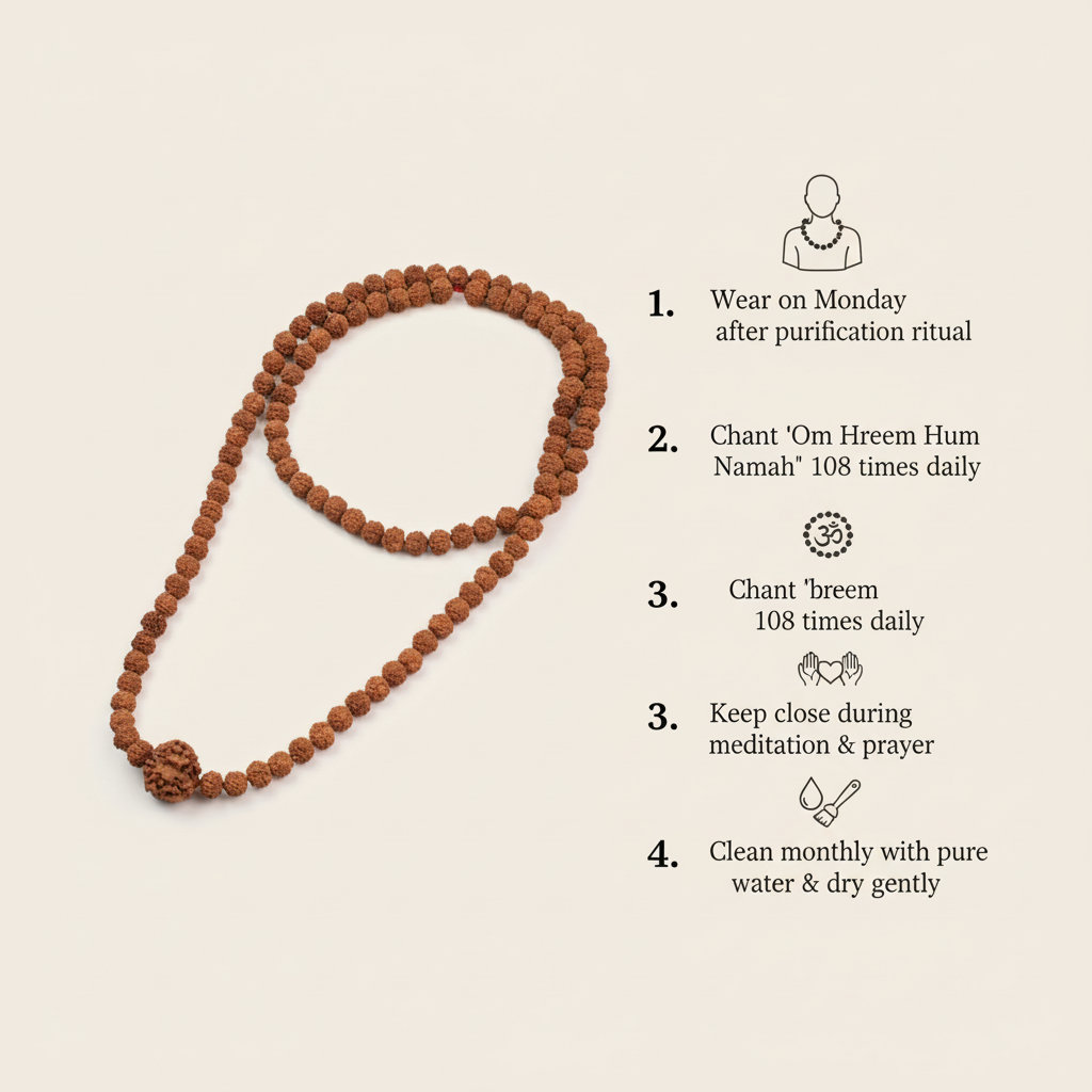 11 Mukhi in 5 Mukhi Mala Usage Guide