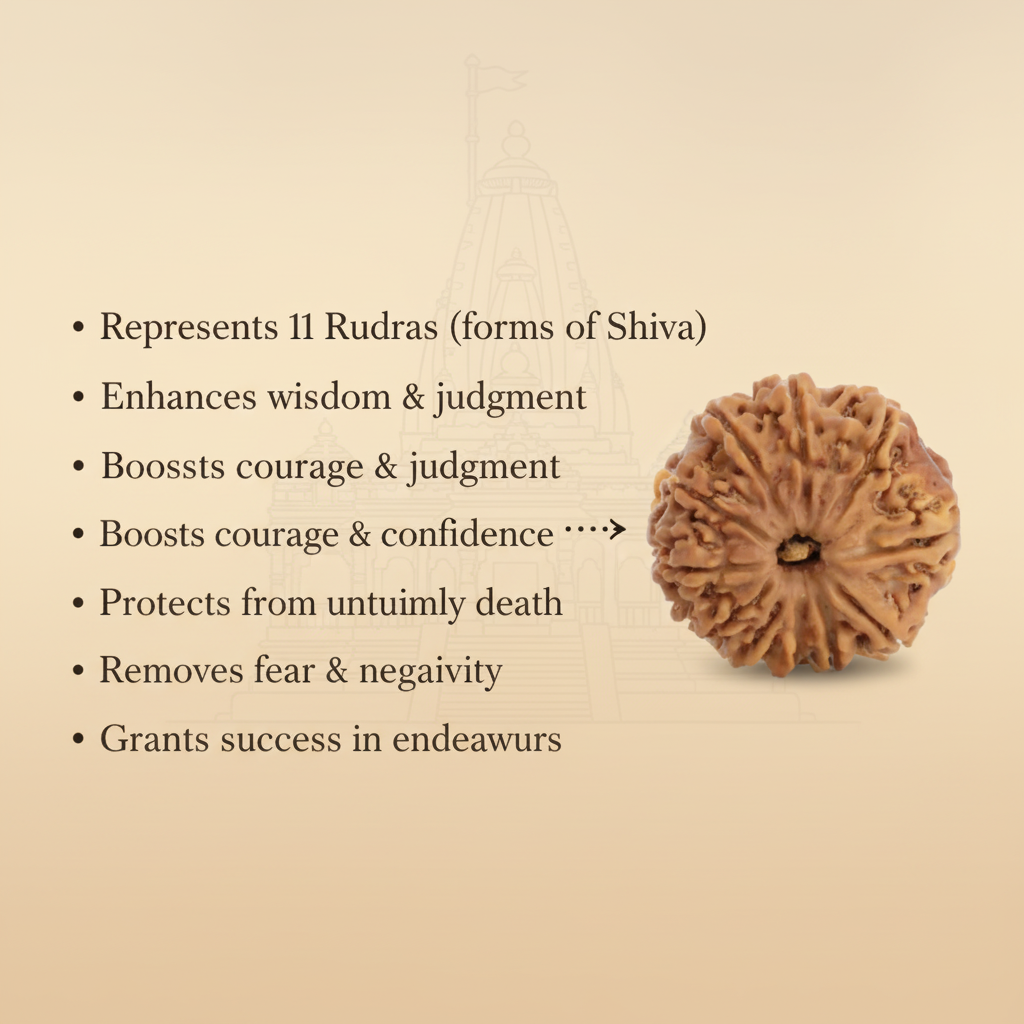11 Mukhi Rudraksha Benefits