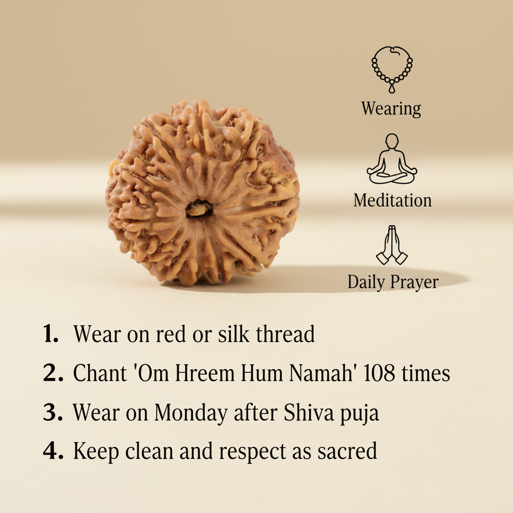 11 Mukhi Rudraksha Usage Instructions