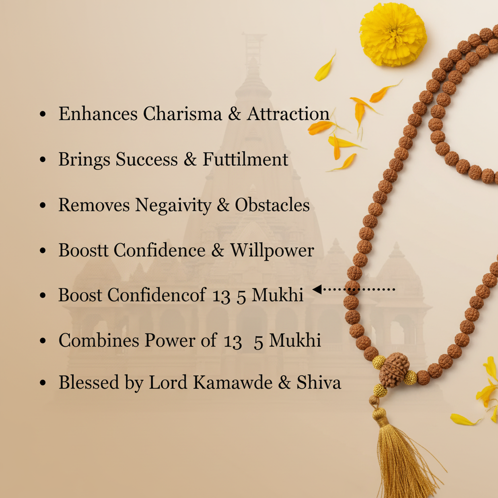 13 Mukhi in 5 Mukhi Mala Benefits