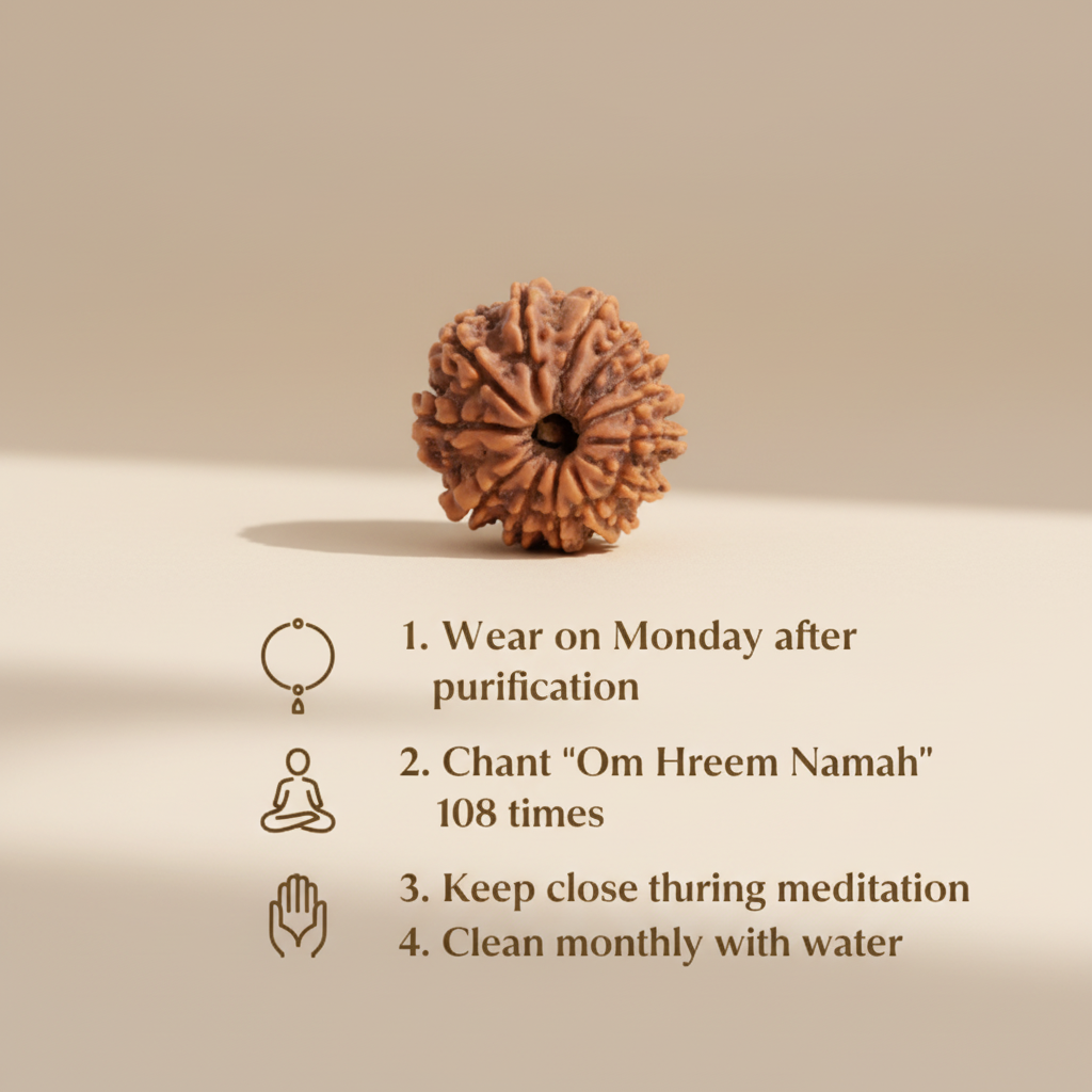 13 Mukhi Rudraksha Usage Guide