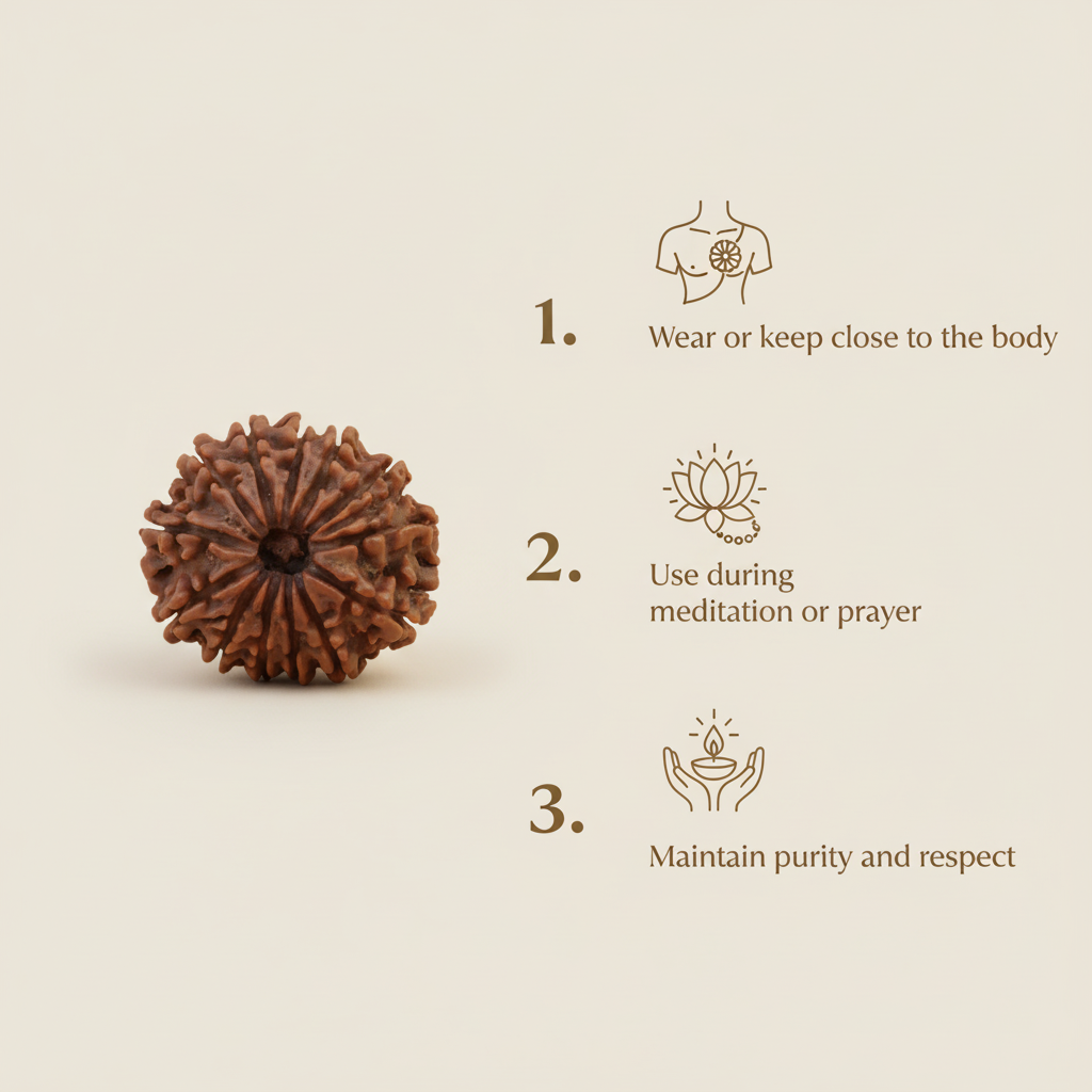 14 Mukhi Rudraksha How to Use