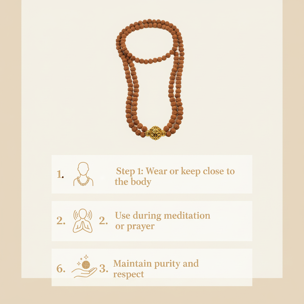 14 Mukhi Rudraksha Mala How to Use
