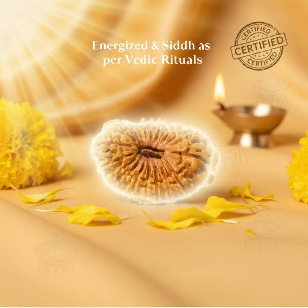 19 Mukhi Rudraksha Energized