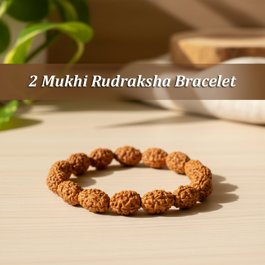 2 Mukhi Rudraksha Bracelet