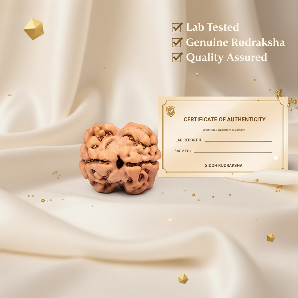 2 Mukhi Rudraksha Certification
