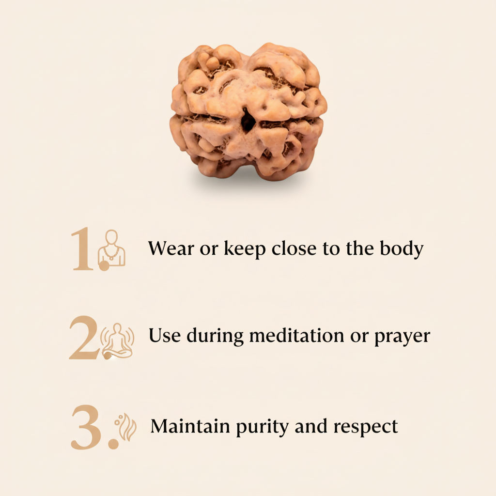2 Mukhi Rudraksha How to Use