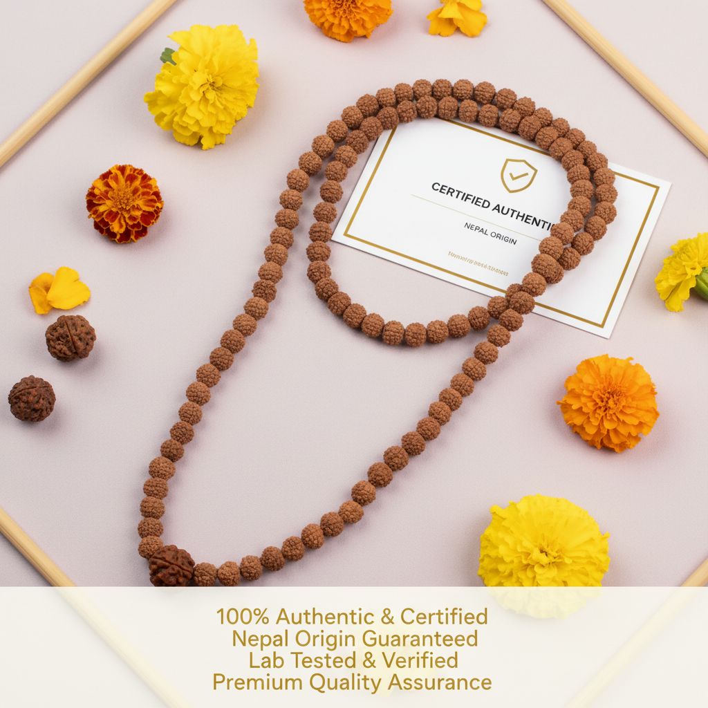 3 Mukhi in 5 Mukhi Mala Authenticity