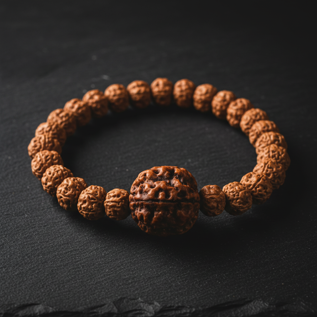 4 Mukhi Rudraksha Bracelet – Dark