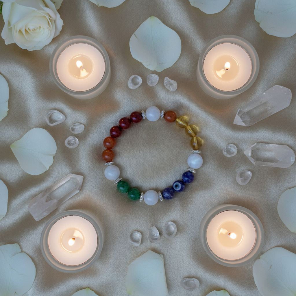 7 Chakra Moon Stone Bracelet – Moonlight