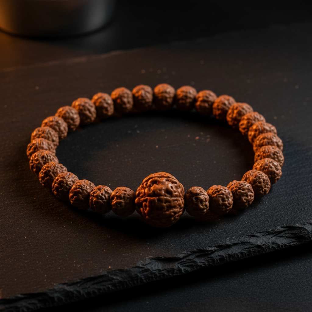 7 Mukhi Rudraksha Bracelet – Dark