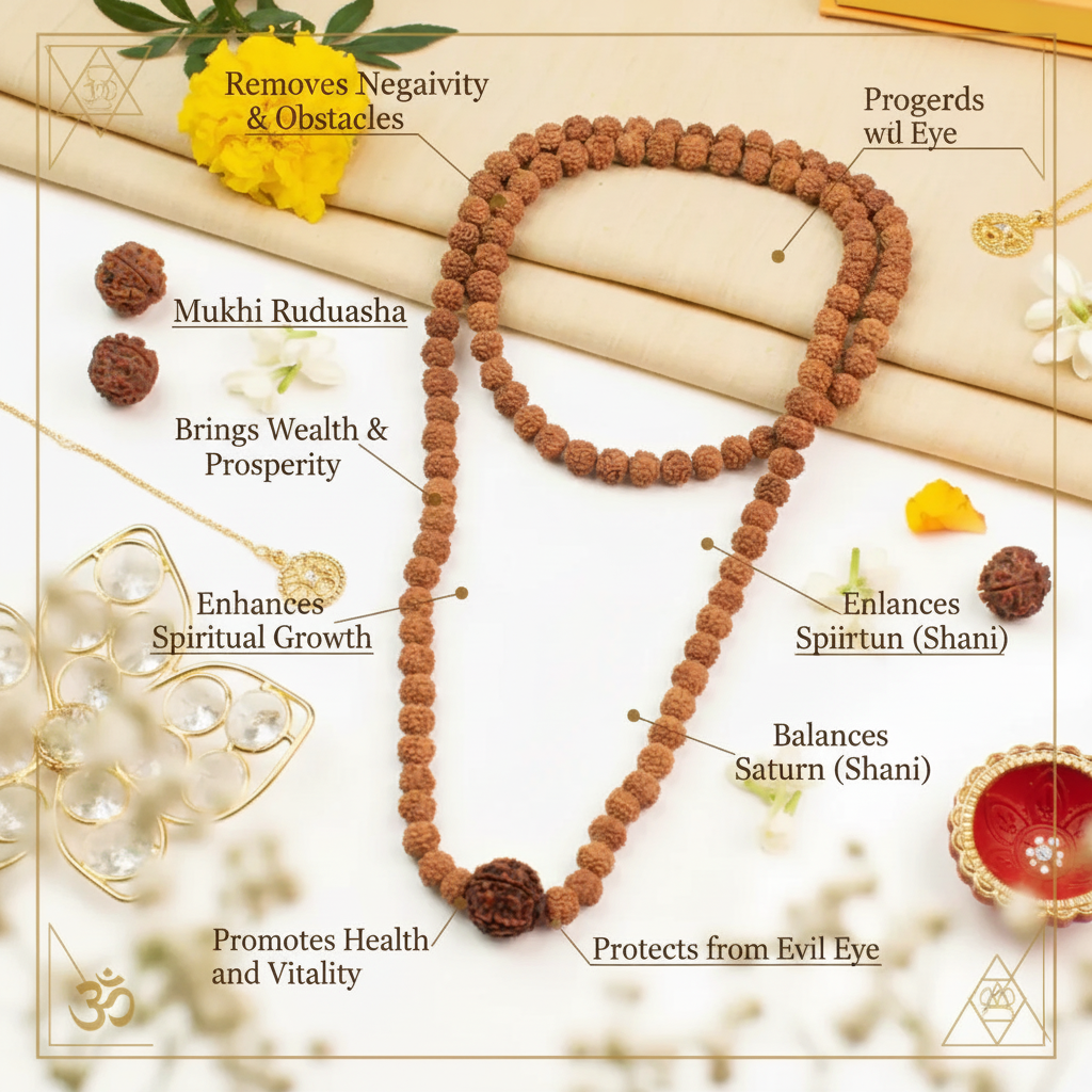 7 Mukhi Rudraksha Mala Benefits