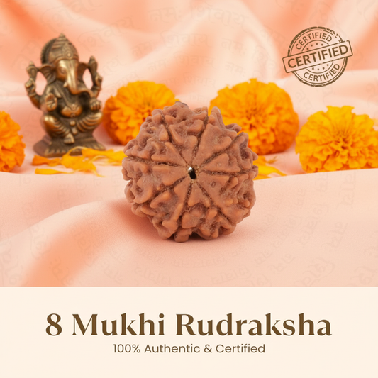 8 Mukhi Rudraksha - Clean
