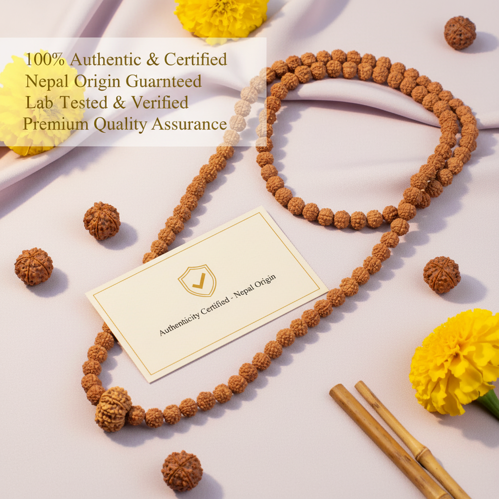 9 Mukhi in 5 Mukhi Mala Authenticity