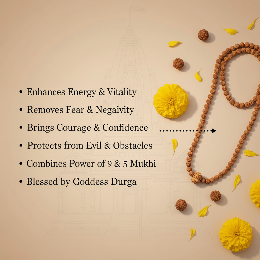 9 Mukhi in 5 Mukhi Mala Benefits