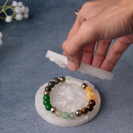 Sampurn Dhan Super Combo with Double Raw Selenite Plate