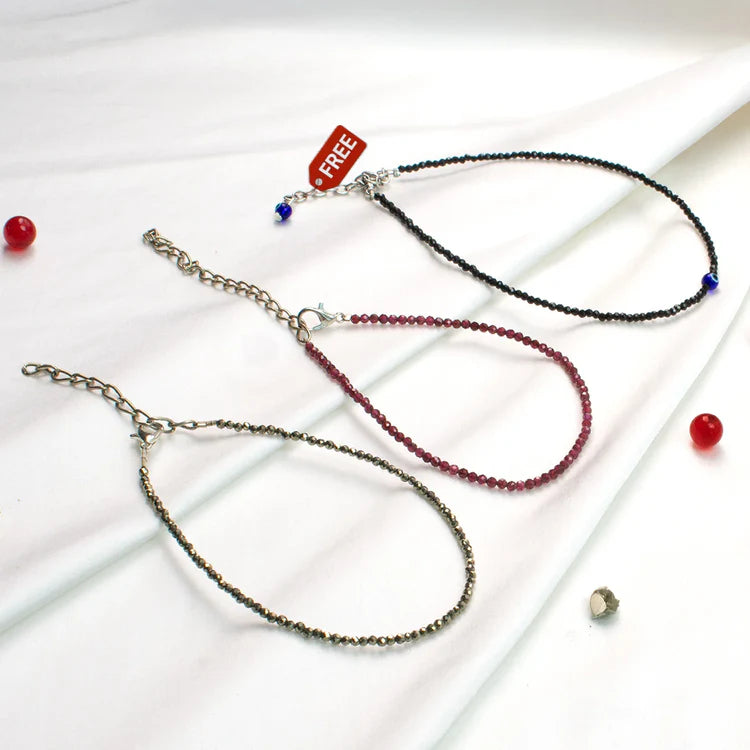 Triple Anklet Combo - Sacred Layered Anklet Set