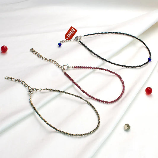 Triple Anklet Combo - Sacred Layered Anklet Set
